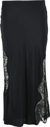 Erika Cavallini Semi Couture Voile Midi Skirt - Black