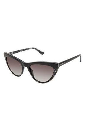 Isaac Mizrahi New York 52mm Cat Eye Sunglasses in Black at Nordstrom Rack