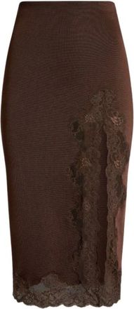 Balmain Mujer, Faldas, Marr&oacute;n, Talla: XS