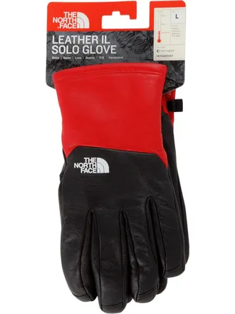 SUPREME TNF Leather Gloves - unisex - Leather - M - Black