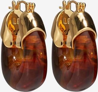 Lizzie Fortunato Creolen aus Harz Organic Mini Tortoise