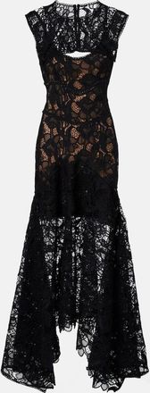 Costarellos Abito lungo Janica in pizzo di seta