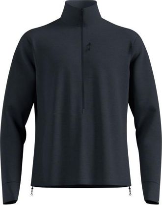 Odlo Mid Layer 1/2 Zip Grid Fleece Fleecejacke für Herren | schwarz/blau