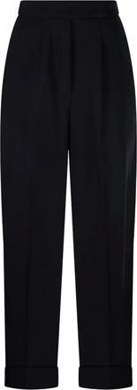 Max Mara Pantaloni con pieghe - Nero