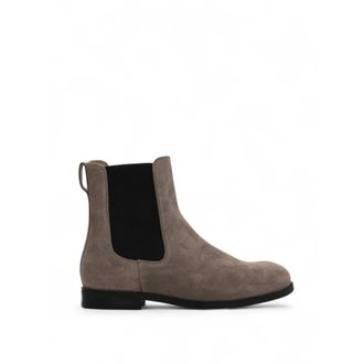 HUGO BOSS Leather Ankle Boots with Rubber Sole