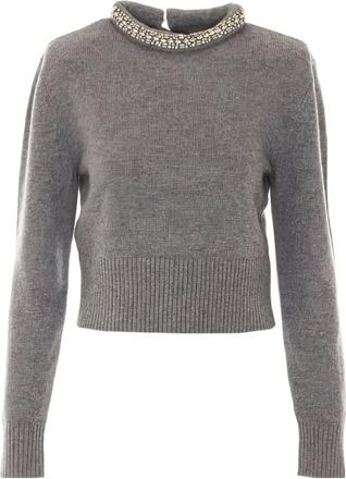 Pinko Berlino Sweater - - Knitwear - Donna - Grigio - XS