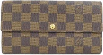 Louis Vuitton Pre-owned Wallets, female, Brown, Size: ONE SIZE Pre-owned Canvas Wallet