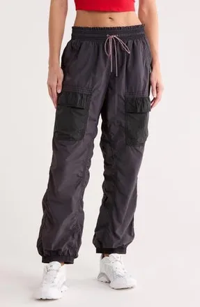Free People FP Movement Rogue Paperbag Cargo Pants in Black at Nordstrom Rack, Size Medium