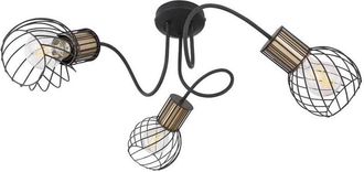 Globo Lighting Plafoniera - Argusto - nero - metallo - ø 60cm - E27 - - Globo