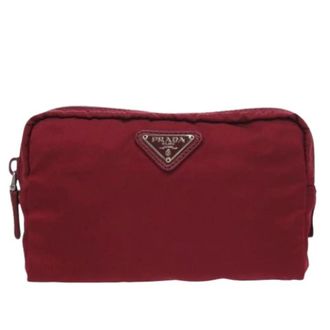 Prada Pre-owned Pouch - Dames - Pre-owned - Rood - Maat: ONE Size Nylon