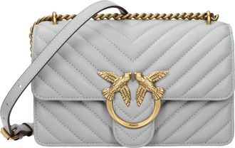 Pinko Pinko Love One Crossbodytas Damess Leergrijs/parelgrijs