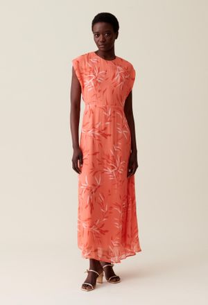 Claudie Pierlot Robe longue fluide imprim&eacute;e