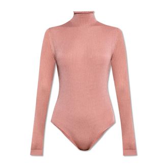 Fendi Turtleneck Bodysuit - Dames - Tops - Roze - Maat: XS