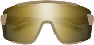 Smith Wildcat 135mm ChromaPop Shield Sunglasses in Matte Safari /Black Gold at Nordstrom