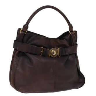 Burberry Pre-owned Handbags, female, Brown, Size: ONE SIZE Pre-owned Vintage Handbag