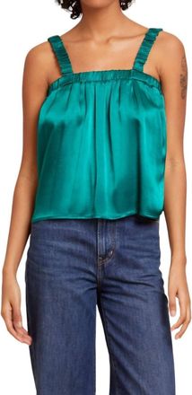 Nation Ltd Rivka Tank With Elastic Detail In Emerald