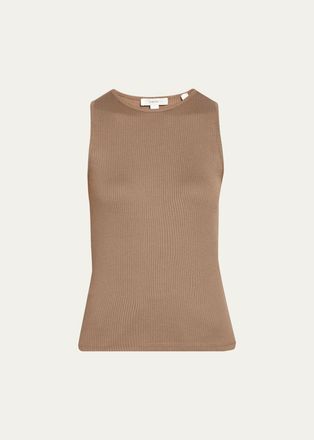 Vince Cotton Rib Shell Top