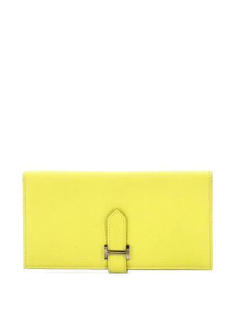 Herm&egrave;s Bearn Wallet Chevre Mysore Long small wallets - Yellow