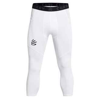 Under Armour Curry Brand 3/4 Comp Leggings White 1379828-100