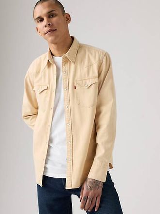 Levi's Barstow Standard Fit Western Shirt - Mens - M - Beige / Warm Sand