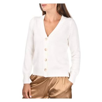Gran Sasso Truien & Vesten, Dames, Wit, M, Stijlvolle Cardigan voor Mannen
