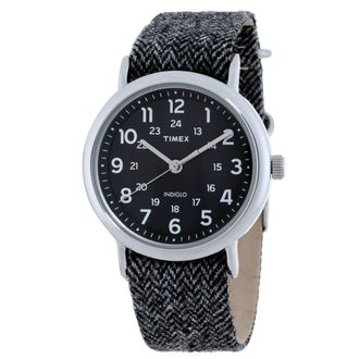 Timex Weekender Quartz Black Dial Unisex Watch TW2P72000