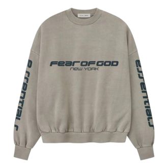 Fear of God Heavy Fleece Cropped Relaxed Sweatshirt Smoke Grey 192HO256891F