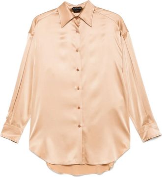 Tom Ford Camicia in raso - Toni neutri