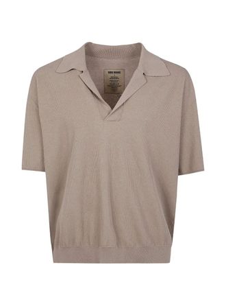 Uma Wang Short Rib Crepe Polo