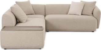 TOV Furniture Sylvie Cream Boucle 4-Piece Right Chaise Sectional