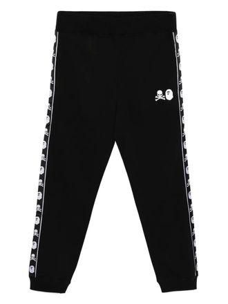 Mastermind Japan Broek met logoprint - Zwart