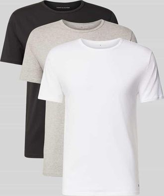Tommy Hilfiger Slim Fit T-Shirt Set aus Baumwoll-Mix im 3er-Pack in Black, Gr&ouml;&szlig;e XXL