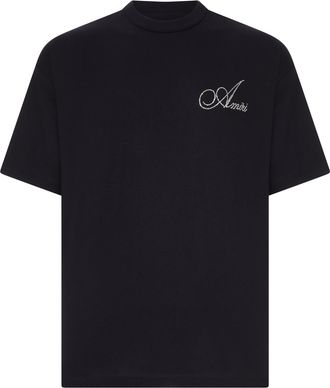 Amiri CRYSTAL LOGO COTTON T-SHIRT - Amiri - Man