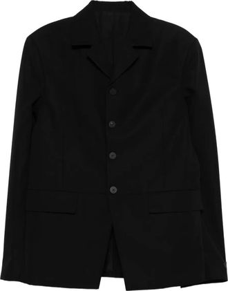 Jacquemus Blazer senza colletto - Nero