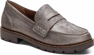 Aetrex Womens Collette Loafer In Silver
