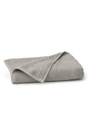 Boll & Branch Ribbed Organic Cotton Bath Towel in Pewter at Nordstrom