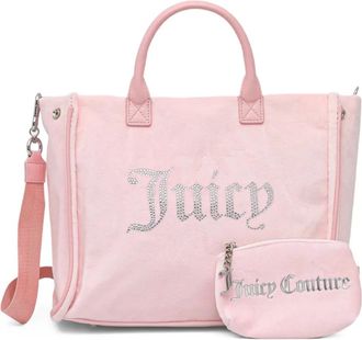 Juicy Couture embellished top-handle tote bag - Roze