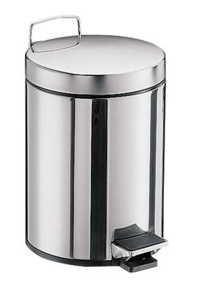 Emco Papelera Emco System2, Tapa Y Pedal, Redonda, 5 Litros, 355300000