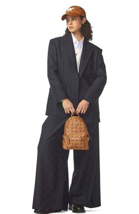 MCM Mini Stark Side Studs Backpack in Visetos in Brown at Nordstrom