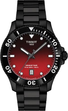 Tissot Seastar 1000 Quartz Graded Red-Black Dial PVD Stainless Steel Mens Watch T120.410.33.421.00