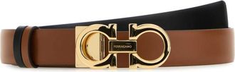 Ferragamo Brown Gancini Reversible Belt