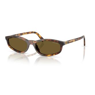 Miu Miu Dames zonnebril bruine donkere lenzen - Dames - Accessoires - Bruin - Maat: 54 MM