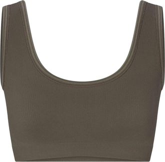 Nike (WMNS) Nike x SKIMS Ribbed Seamless Scoop Bra Dusty Oakmoss BABRA9713W-DOD