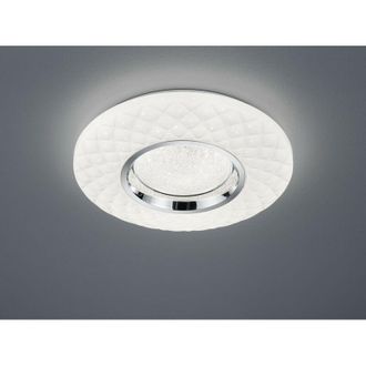 Reality L&aacute;mpara De Techo Moderna Led Dimmer Blanco Magnolia Rombo Decoraciones &Oslash;39 Cm Trio Iluminaci&oacute;n
