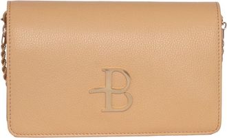 Ballantyne Compact Calf Leather Flap Bag With Chain Strap