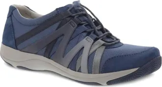 Dansko Womens Henriette Sneakers In Navy Suede