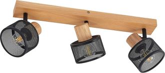 Lindby Foco evinora En Marr&oacute;n De Madera - Lindby