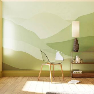 Superfresco Easy Beyond the Horizon Green Print To Order 3m x 2.8m Mural