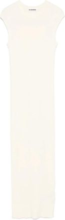 Jil Sander Vestido SM Canale Largo - Dames - Casual kleedjes - Wit - XS - Kleedjes