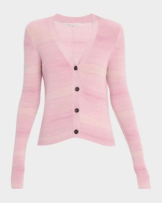 Maria McManus Featherweight Cashmere Slim V-Neck Cardigan